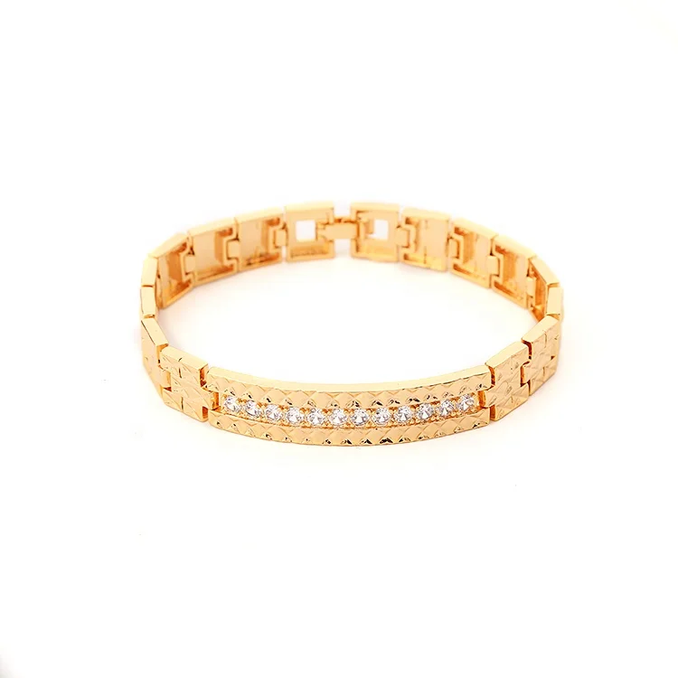 High Quality Fashion 18k Gold Color Yili Jewel Gold Bracelet For Ladies