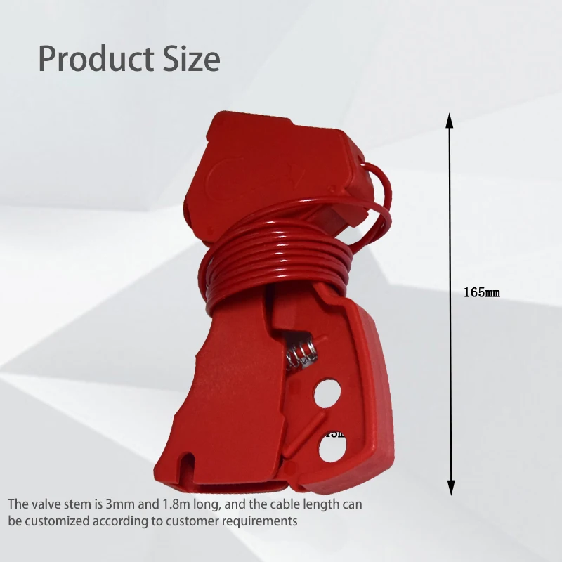 Factory Adjustable Steel Loto Cable Lockout Valve Locking Hand-held Cable Lock