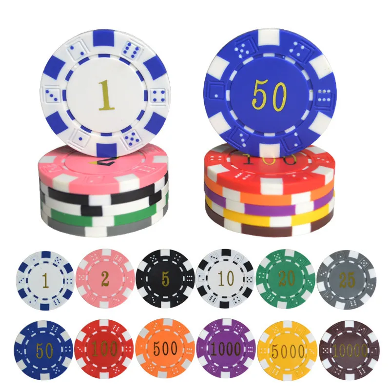 600PCS/set ABS Poker Chips Baccarat Chip Sets with Acrylic