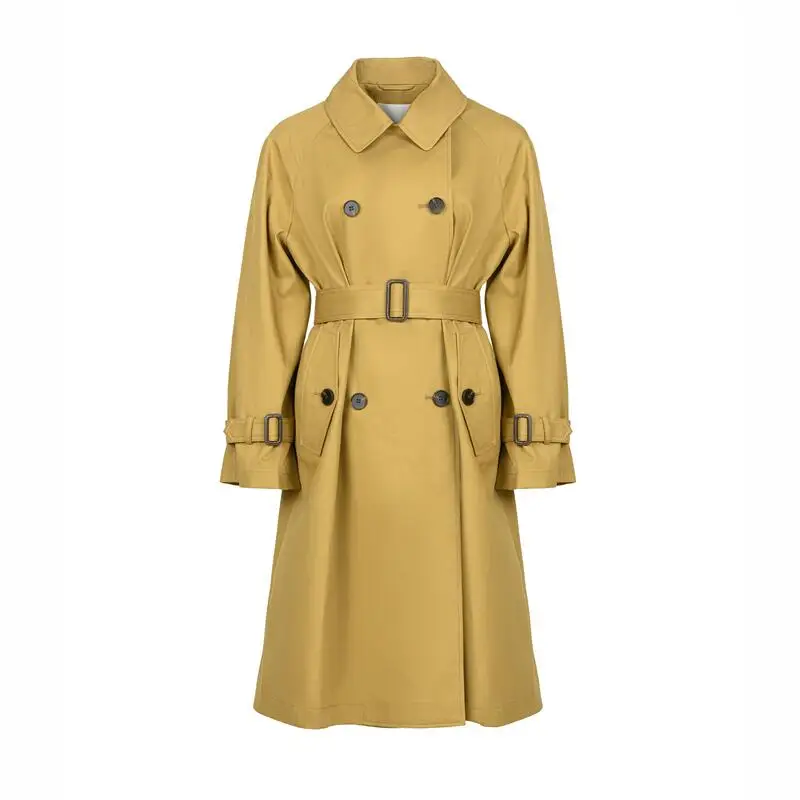 Ladies wholesale trench coat Autumn and winter thick topcoat Warm worsted cotton coat