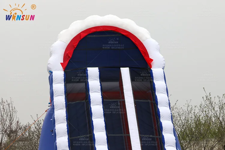 Amusement Outdoor Giant Customize Inflatable Water Slide American flag giant slide