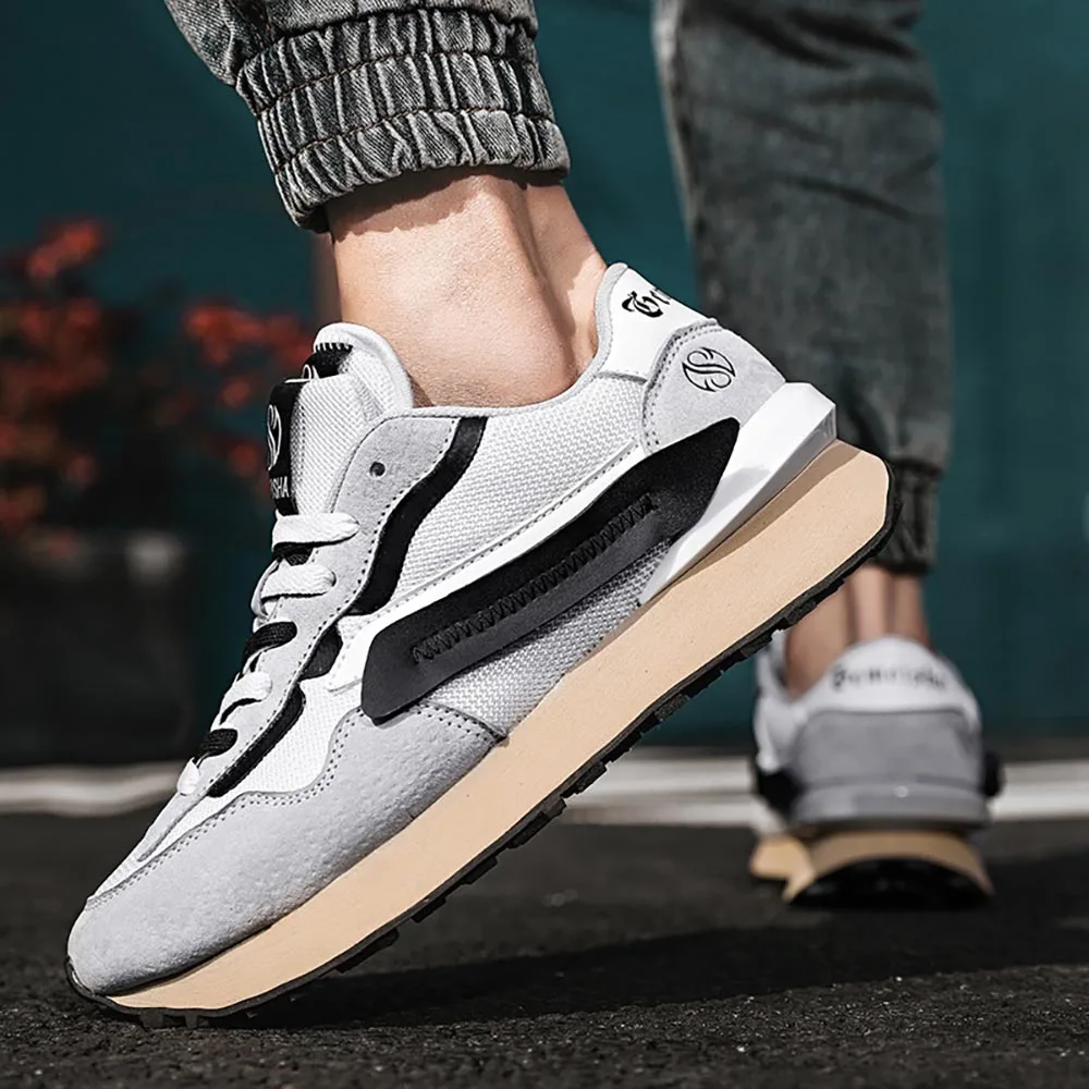 OEM индивидуальный логотип легкая модная спортивная обувь на платформе дышащие повседневные прогулочные беговые стильные мужские кроссовки