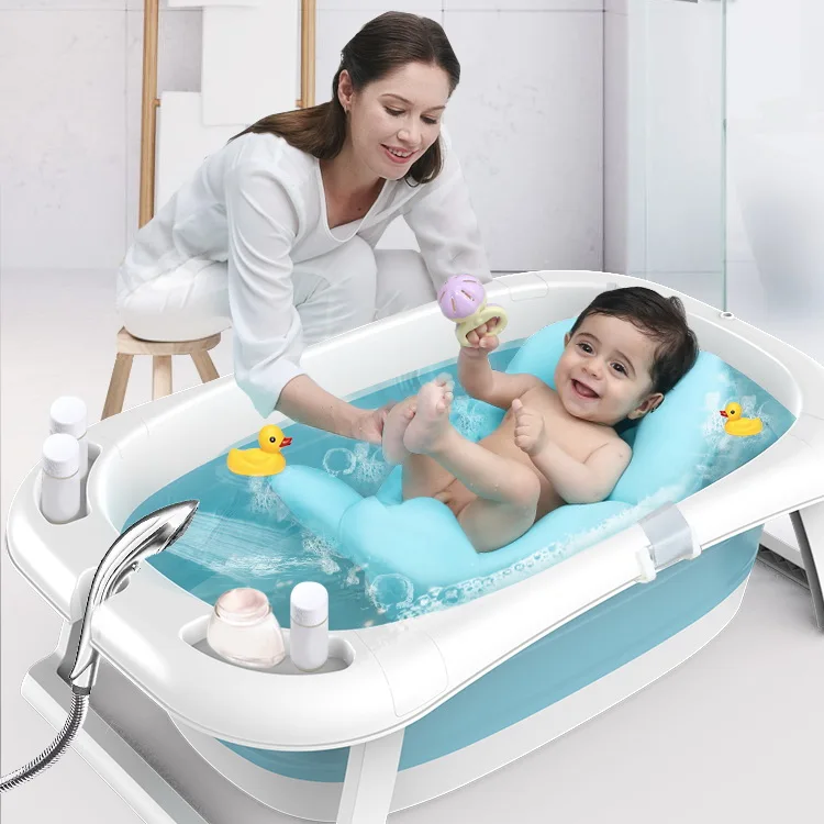 M279 New Design Temperature Sensing Bath Tub Kids Swimming Washing Bathtub Portable Shower Bathtub Foldable Baby Bath Tub