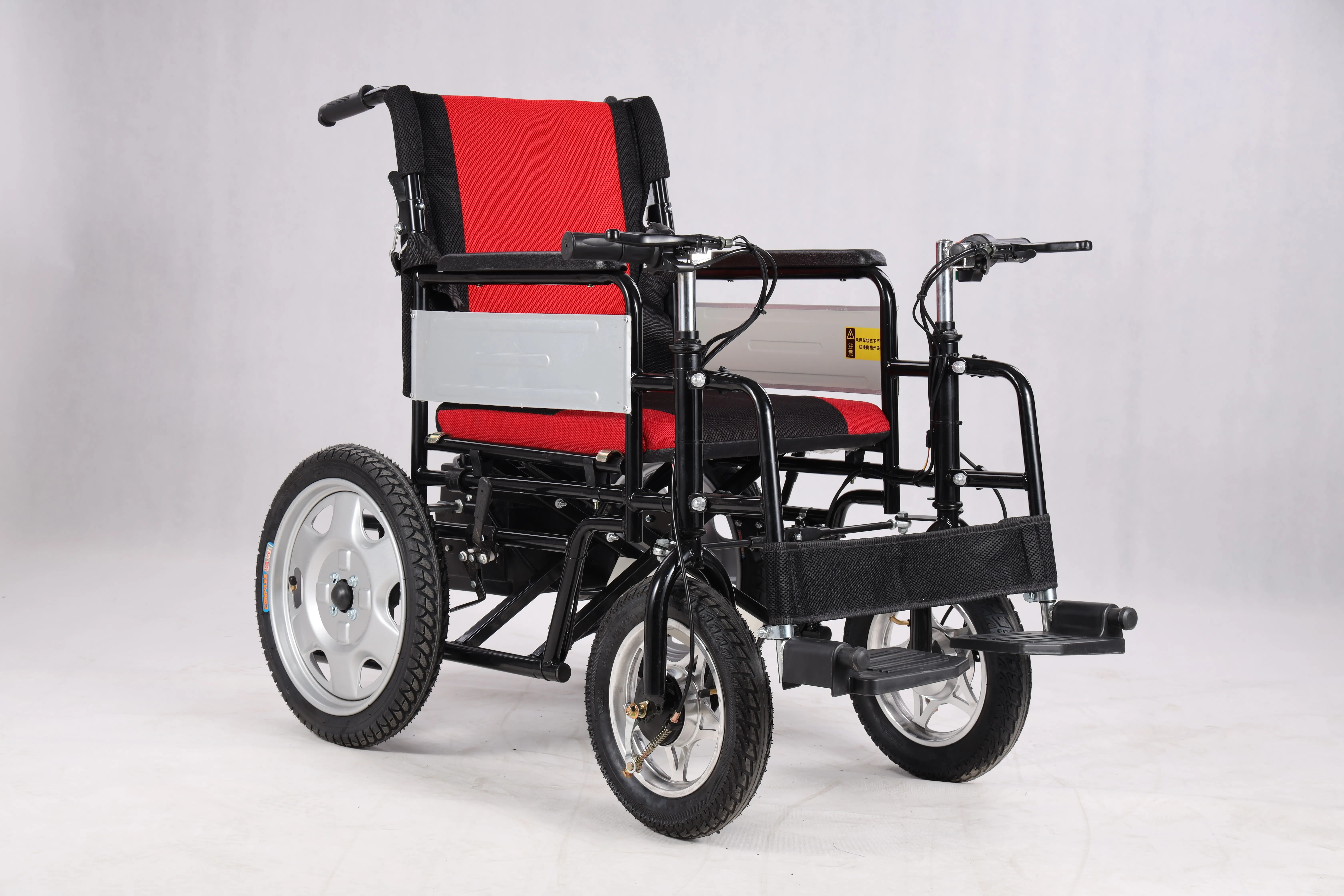 Double handle control     it can be upgraded Dual motors  electric wheelchair rehabilitation equipment