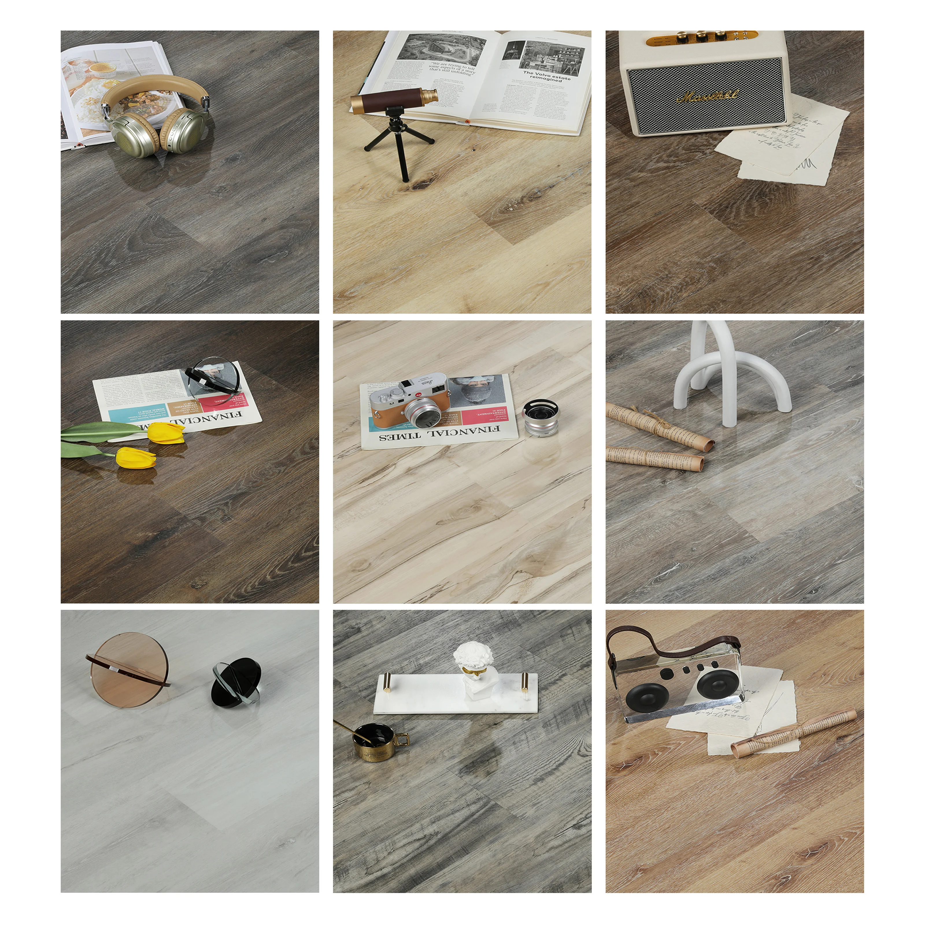Factory cheap price Tiles Carpet/stone/wooden Looking Spc Vinyl Rigid Core SPC Flooring for Office Building