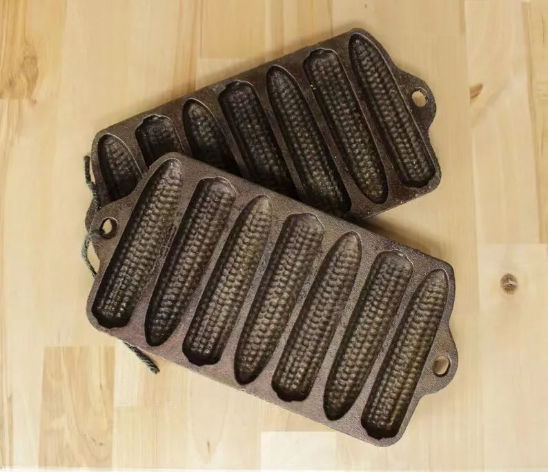 7 Ears Cast Iron Cornbread Corn Stick Muffin Pan Corn Bread Mold