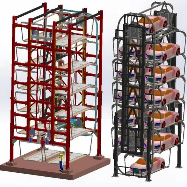 Good expansibility highly cost effective environmental multiple rotary parking lift machine/equipment/device