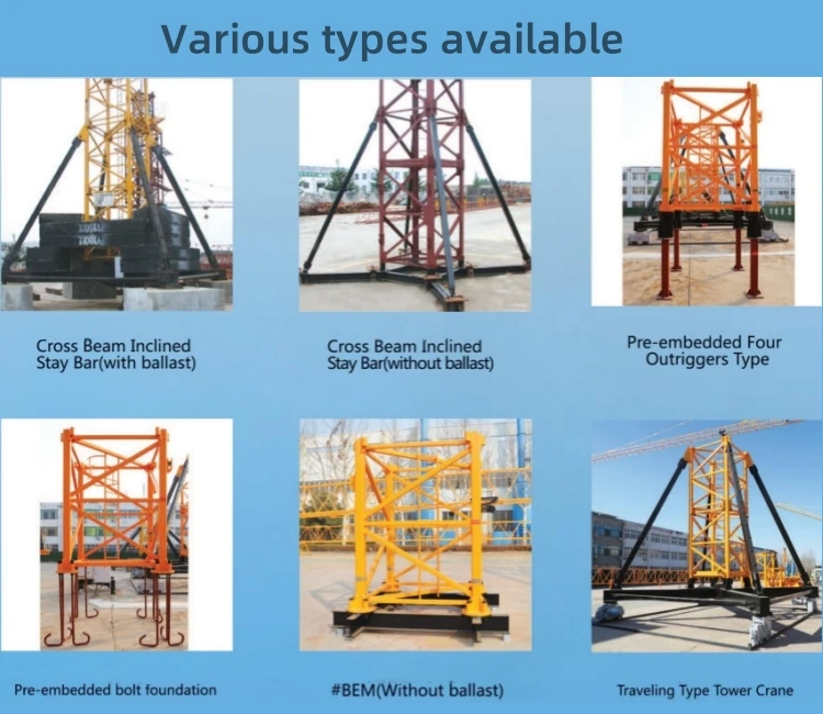 QTZ40A/4708 China New Construction Flattop Tower Crane Machine Flat Top Building Small Topless Tower Cranes Price