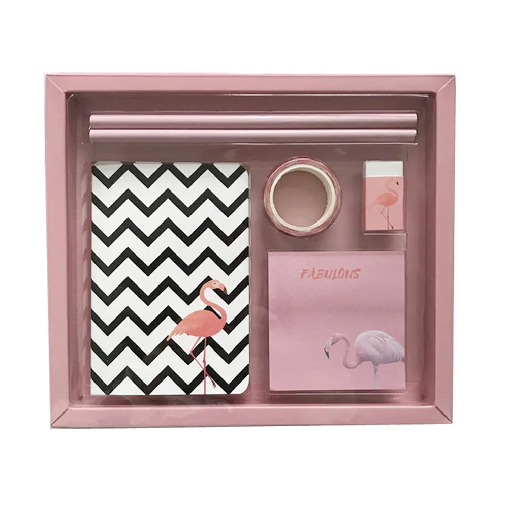 Custom back to school marble eco friendly office kawaii stationery gift set kids school supplies