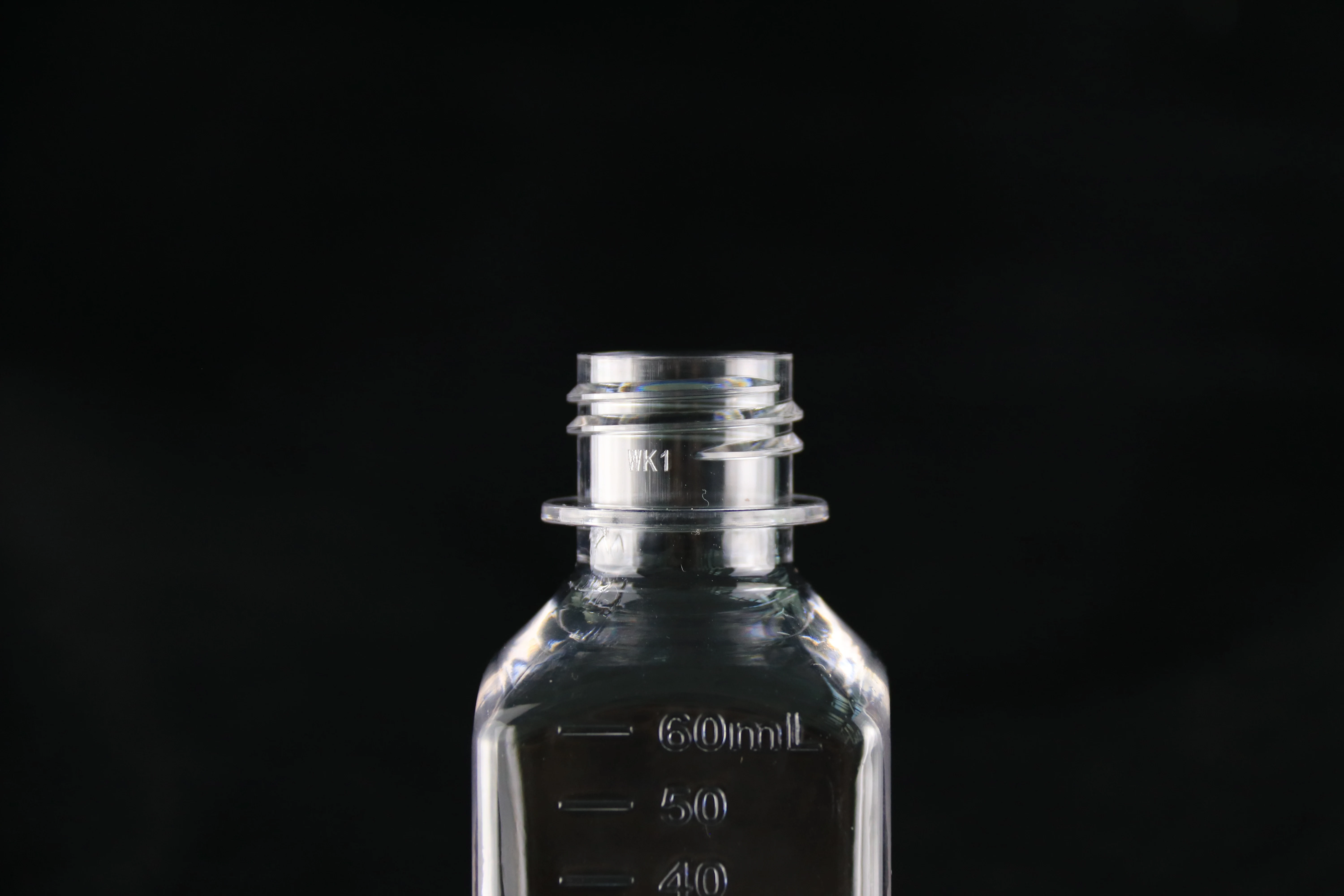 30ml PETG Square Media Bottle Food/Pharmaceutical Plastic Bottle With Screw Cap OEM/ODM