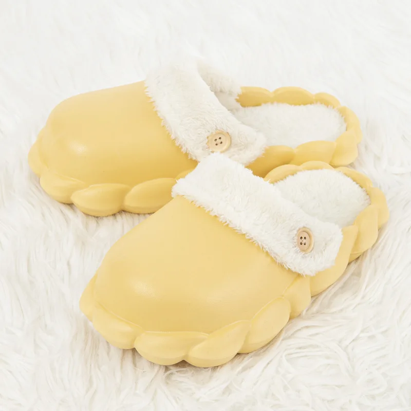 2023 TX New men and women home wholesale EVA waterproof half slippers couple waterproof cotton sandals fashion fur slippers