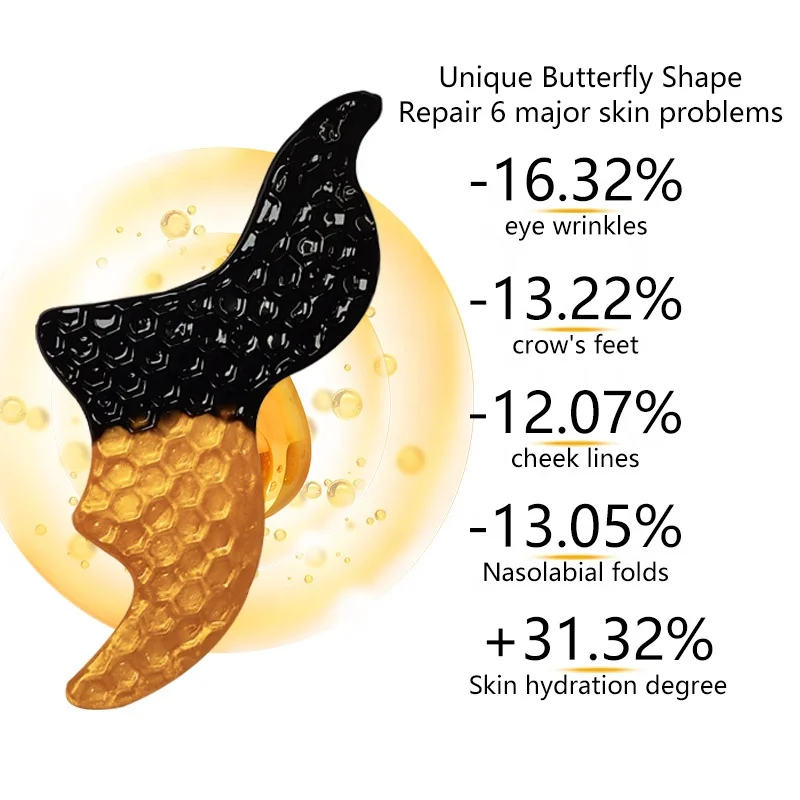 Butterfly Eye Mask And Nasolabial Folds Patch Hydrating Remove Smile Lines Lifting Anti Wrinkle Nasolabial Folds