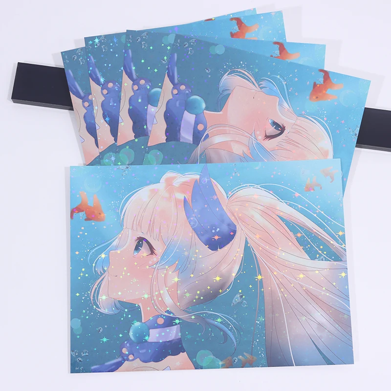 Vigreat Low MOQ Custom Your Own Design Anime Posters Cute Hologram Cartoon Poster