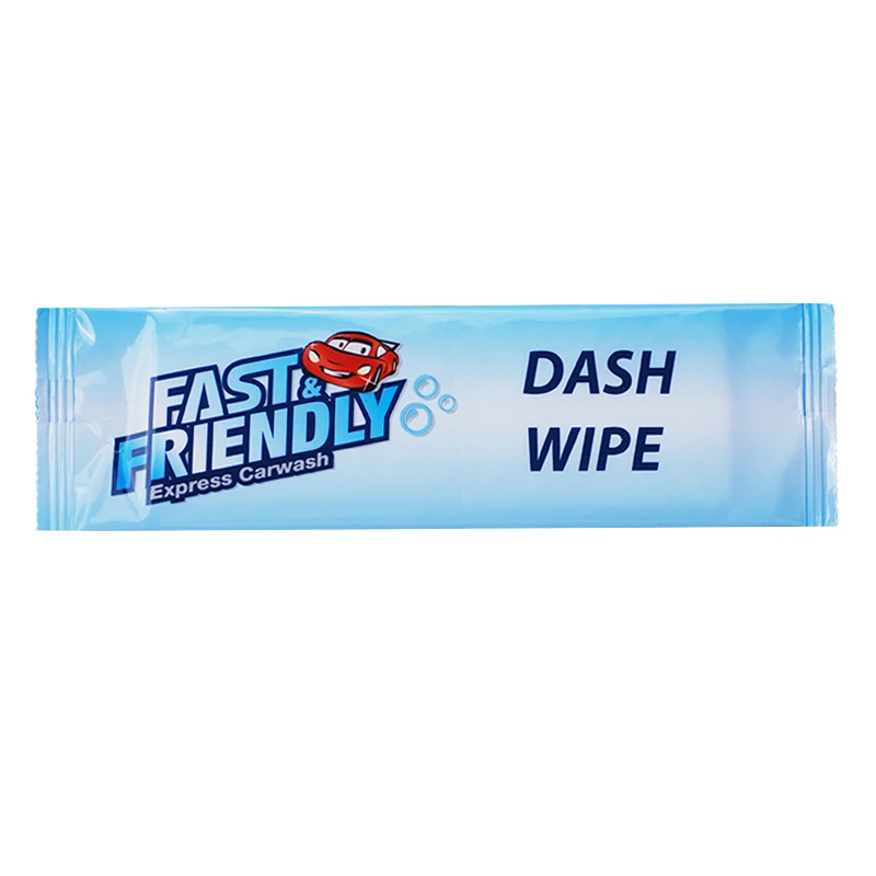 Private Label Custom Single Pack Car care Interior Dashboard Leather Non-alcoholic Cleaning Wet Wipes dash wipes