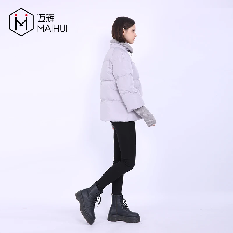 New Design Women Quilted Jacket Eco-Friendly Knit Cuff Padded Jackets