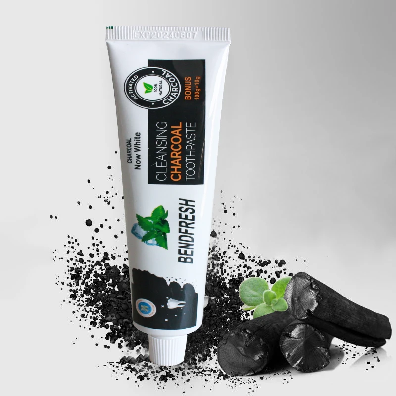 Лидер продаж 100% натуральный бамбуковый уголь Отбеливающая Органическая Зубная паста