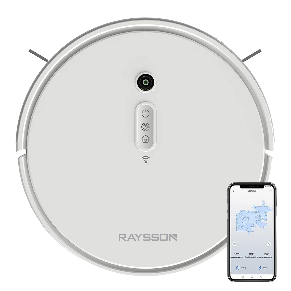 High-level VSLAM App map setting area cleaning automatic Intelligent sweep mopping Alexa google home voice robot vacuum cleaner