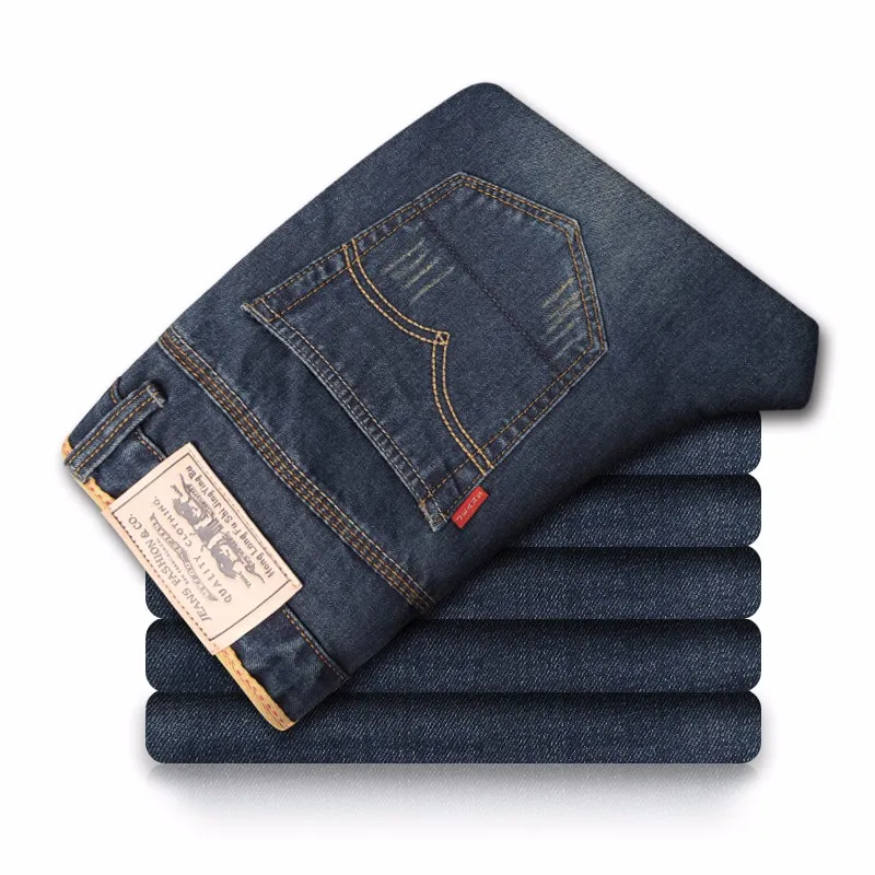
New Men Clothes Self-cultivation Mens Demin Jeans Wild Korean Straight Blue Pants Men Casual Jeans 