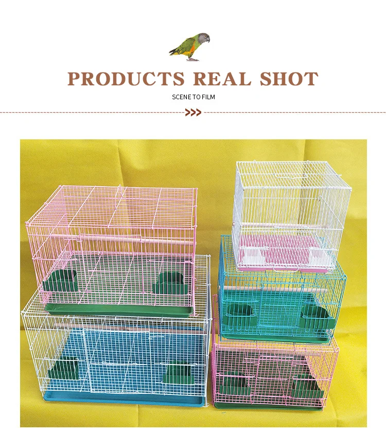 Factory Wholesale foldable large wire pet bird parrot big breeding cage 2021