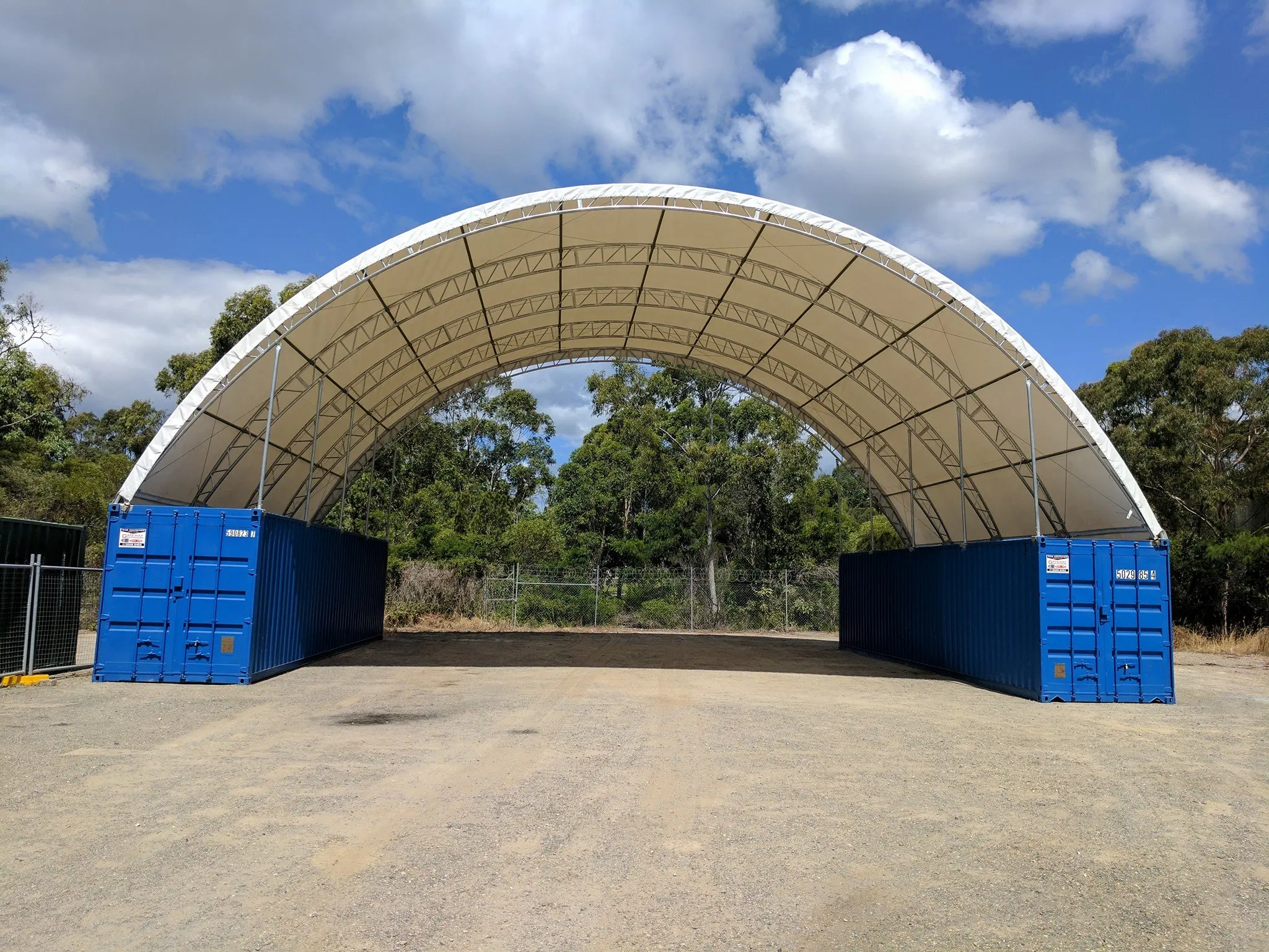 Suihe  40ft C4040S Double Trussed Container Dome Shelter