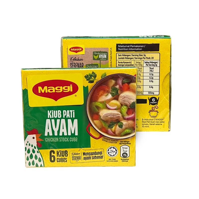 Premium Grade 60g MAGGI-Chicken Stock Cube Most Convenient Ingredients without Sacrificing Flavour or Quality