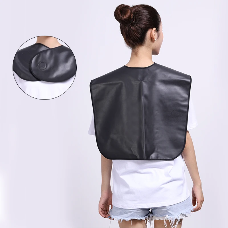 Apron for Beauty Salon Chemical & Water Proof Makeup Cape for Clients Lightweight Comb-out Beard Apron Shortie
