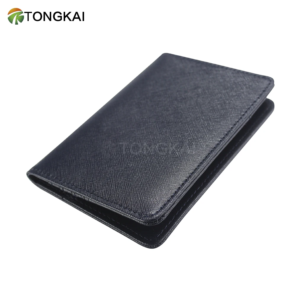Wholesale Personalized Custom USA Embossed Rfid Blocking Faux PU Leather Double Travel Passport  Holder Cover for Women & Men
