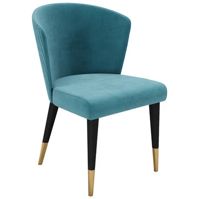 
Modern luxury home furniture dinning room chairs stainless steel legs velvet fabric dining chairs 