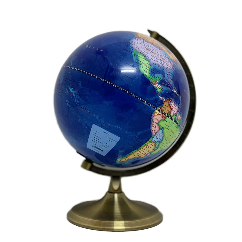 Kinglobe 8 Inch LED Light World Globe Interactive Educational Discovery Rotating Geographic Constellation AR Globe