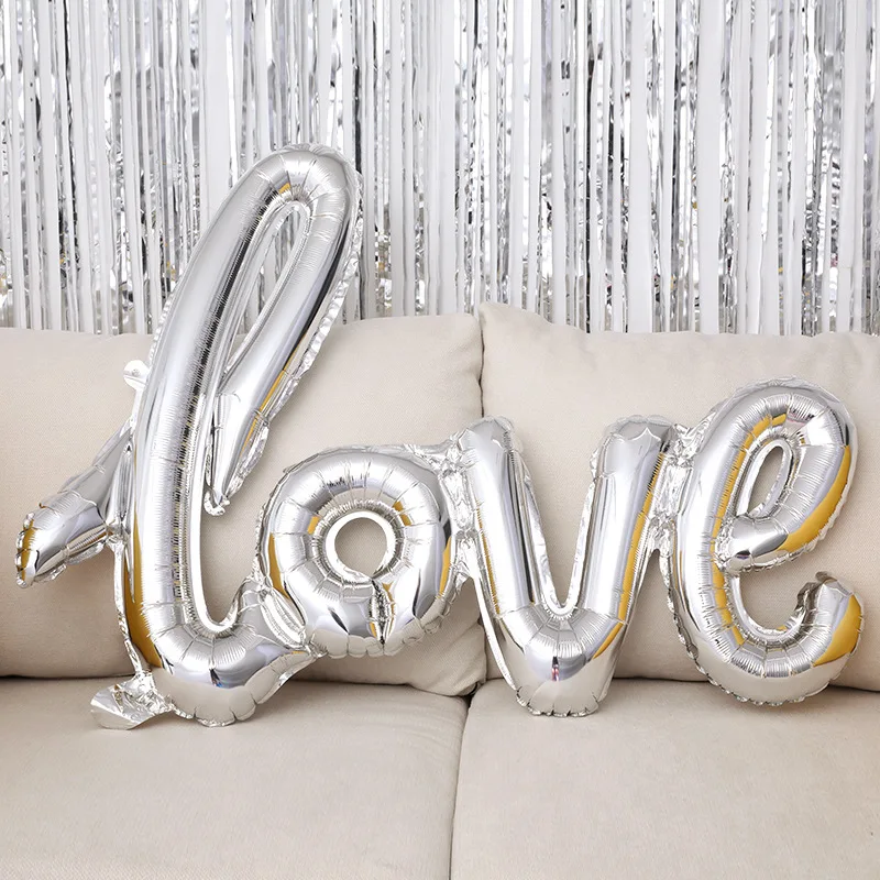 
New design Wholesale 40inches LOVE foil Balloon Wedding Party Decoration Customize Love Letter Siamese Foil Ballons 