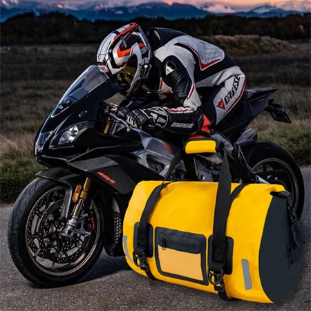 Fully Waterproof Motorcycle Tail Bag Rear Seat Bag Rider Motorcycle Bag Long-distance Motorcycle Travel Riding Luggage