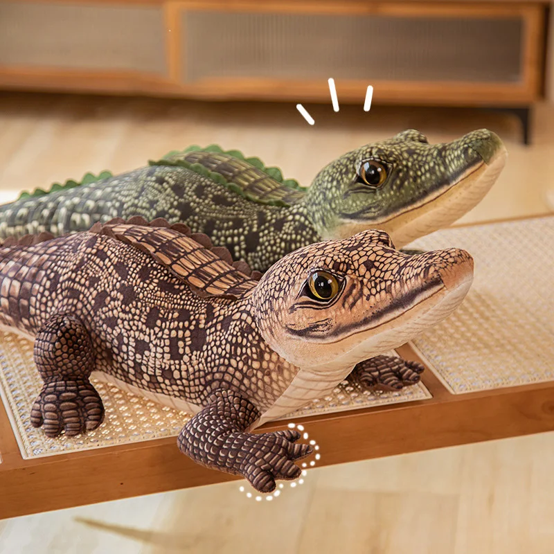Linkbrand Giant 1m Simulation Crocodile Plush Stuffed Toy Lifelike Animal Toys Funny Gifts For Kids