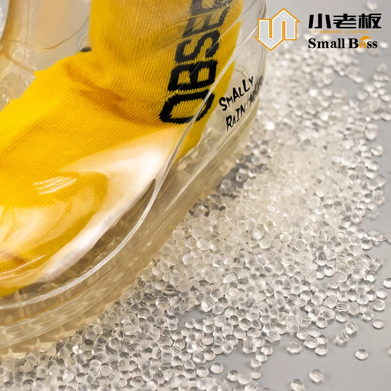 Slipper Slip Slop Shoes Sole Transparent Crystal Soft PVC Compounds Granules