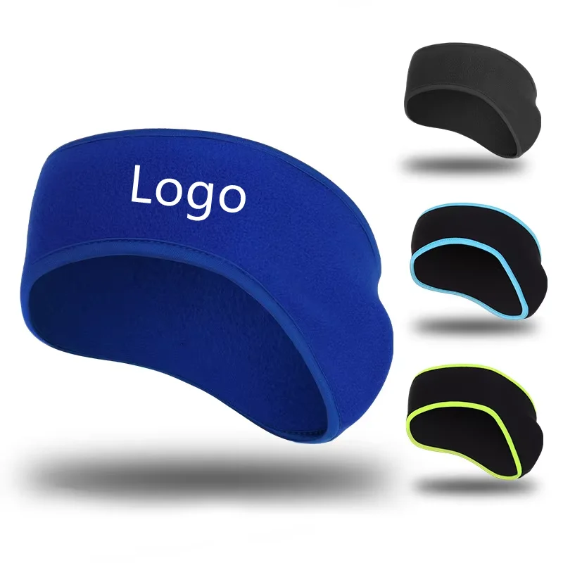 Wholesale Custom Outdoor Winter Cycling Running Sports Warm Soft Hairband Fleece Elastic Ear Protection Earmuffs Headband
