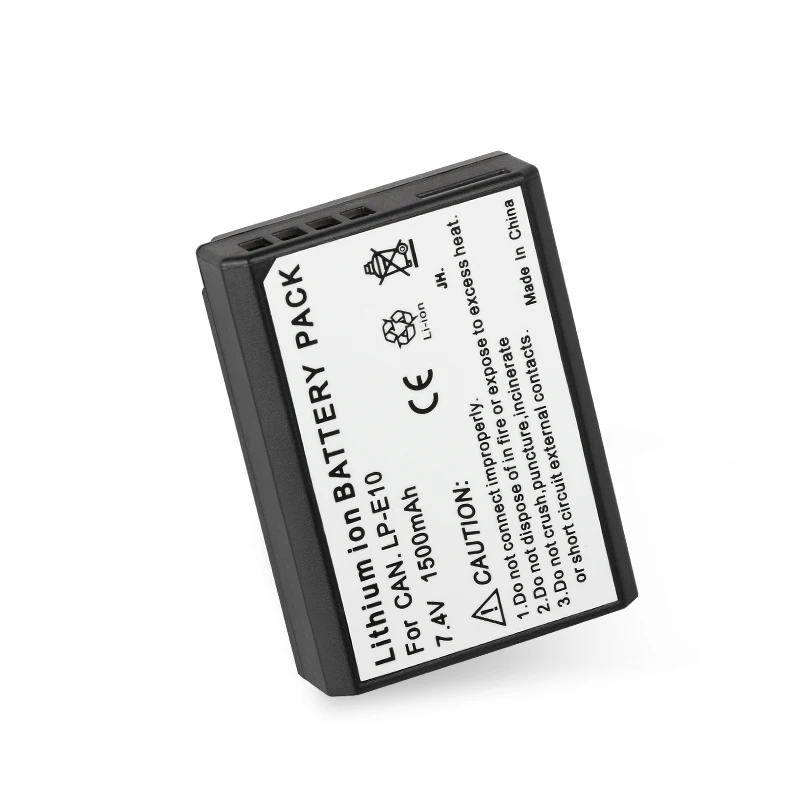 
 LP-E10 7,4 V 1500mAh для Canon EOS Rebel T3 T5 T6 T7 Kiss X70 X50 1100D Аккумулятор для камеры  
