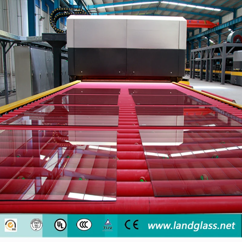 LandGlass horizontal flat 4-19mm machine manufacturing toughened glass convection oven