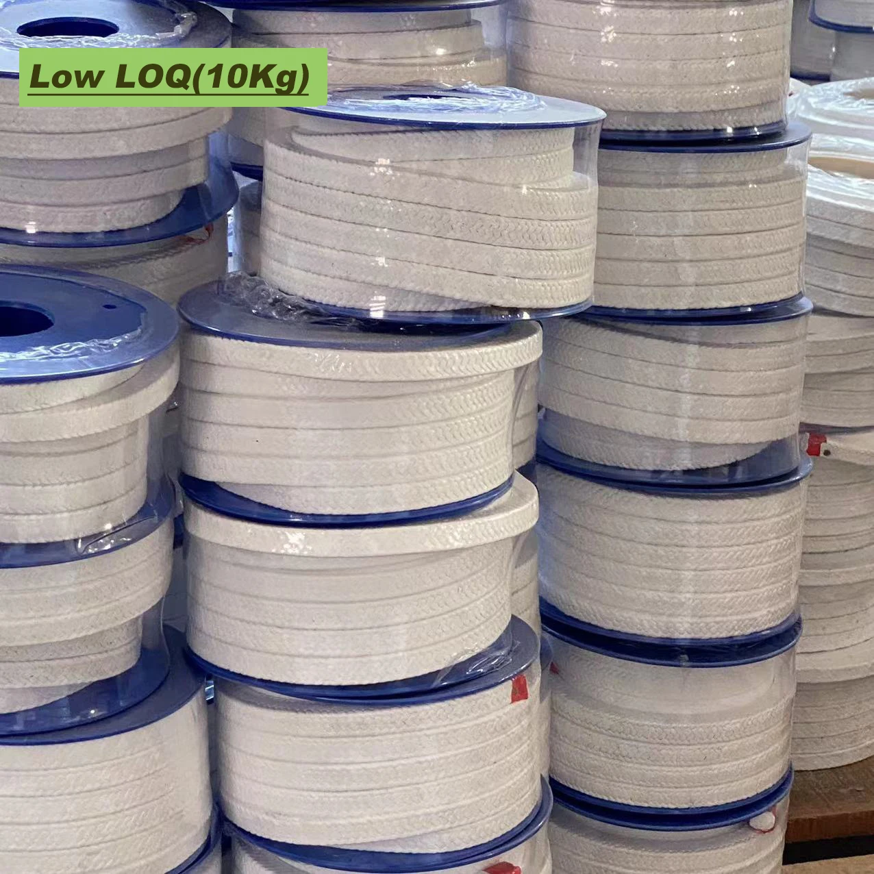 Customized High Temperature and High Pressure Braided Dry Gland Packing Seal Pure PTFE Packing