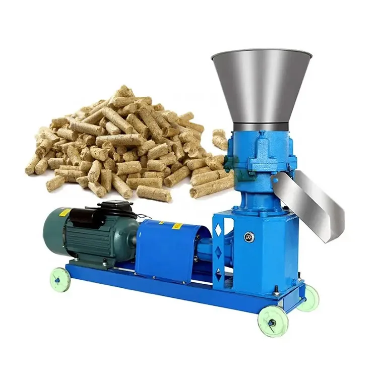 Cheap price small 1 to 2 ton per hour animal fish feed pellet mill pelletizer line