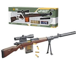 EVA safe shooting plastic toys manual ejection soft bullet toy gun bullet shell jumping soft bullet sniper gun