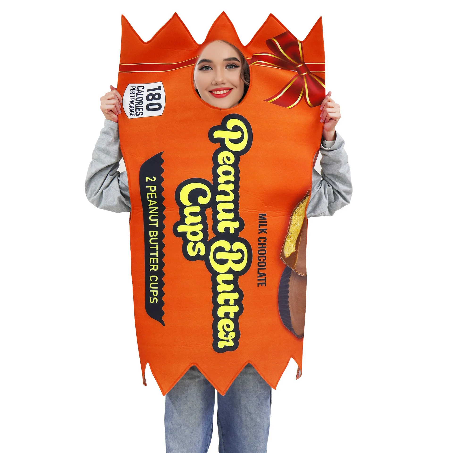 Halloween Adult Cosplay Mustard Ketchup Condiment Bottle Chocolate Fries Pizza Funny Dress for Carnival Role Play Stage Costumes