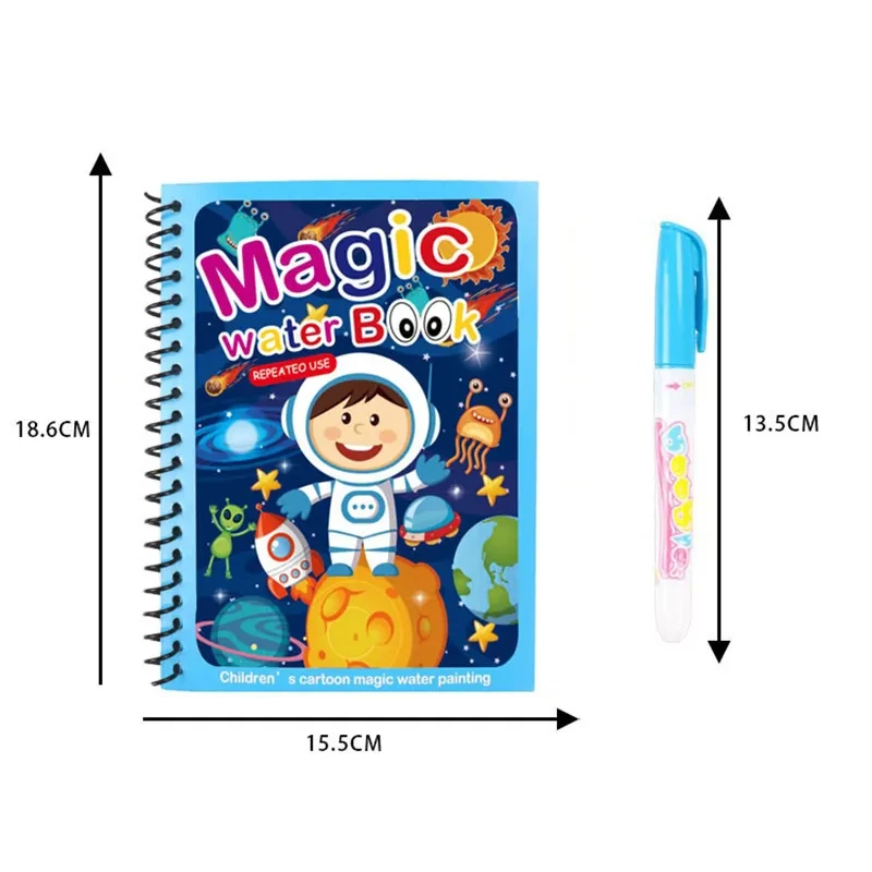 1 Designs Kids Early Painting Educational Christmas Gift Magic Water Color Book