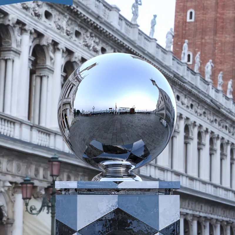 Hot Selling Golden Plated Hot Selling High Quality Stainless Steel Decoration Balls Mirror Polishing Hollow Ball