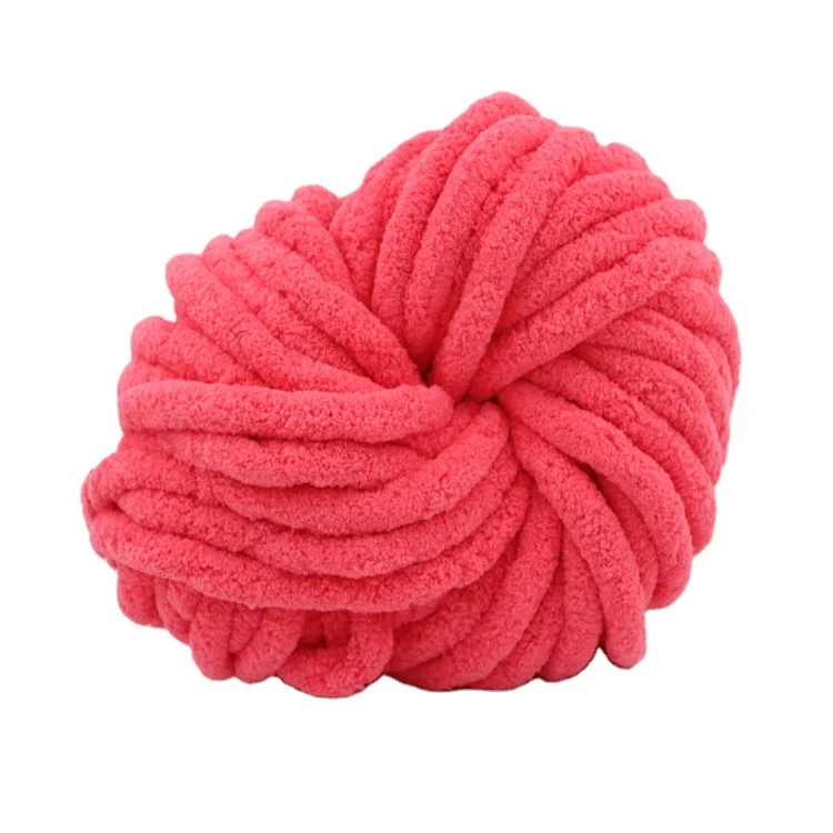 OEM manufacturer colorful crochet baby polyester chenille fuzzy velvet yarn chenille yarn