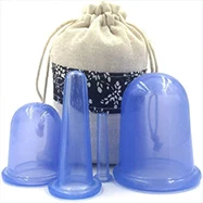 Body massager AS ABS disposable Suction cup Hijama vacuum 6pcs single plastic Cuping Set