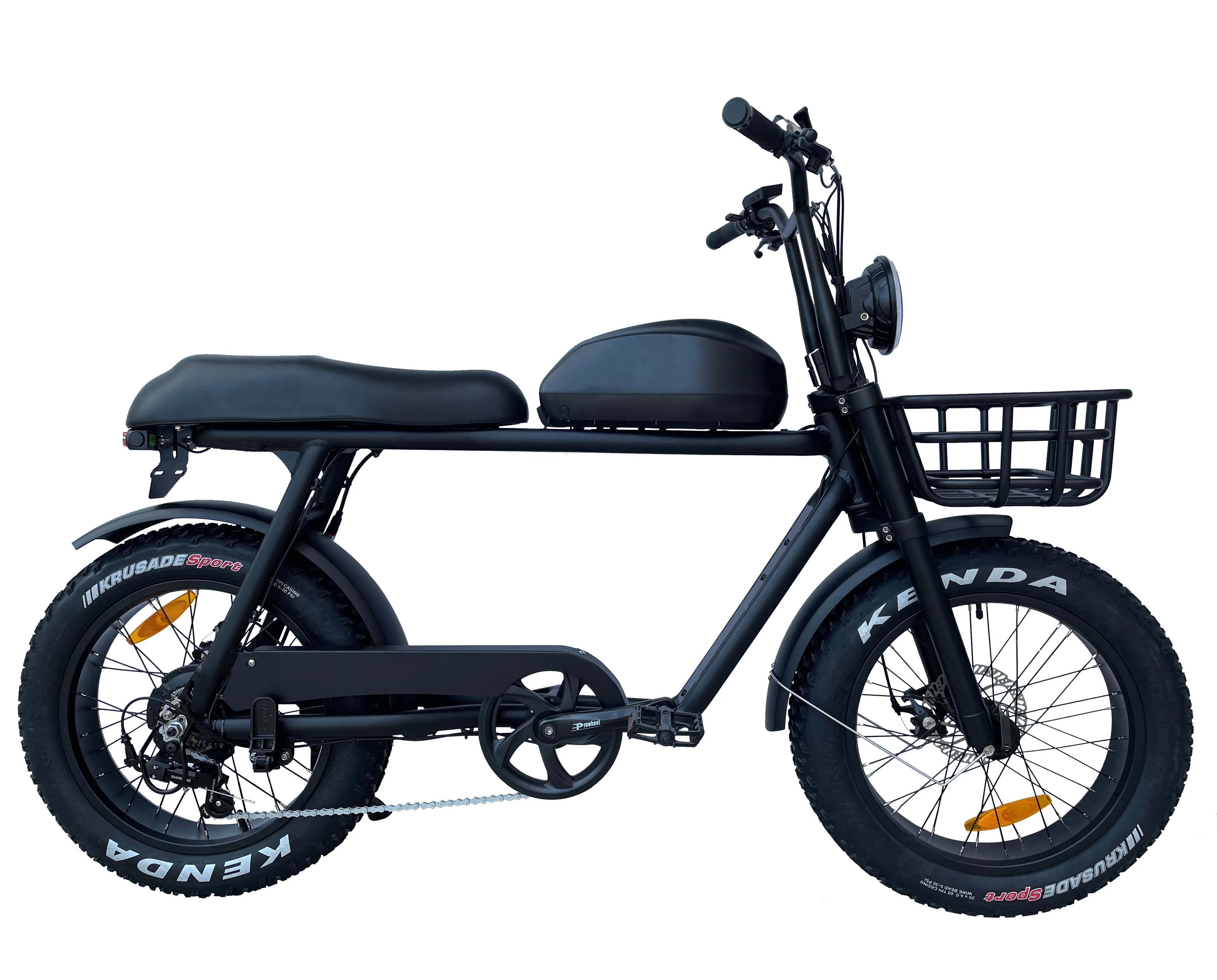 Bafang 1000W 52V Electric Bike High-Speed Dolphin Battery Long Range Robust Fat Tire Ebike with Aluminum Frame Surf Rack Basket