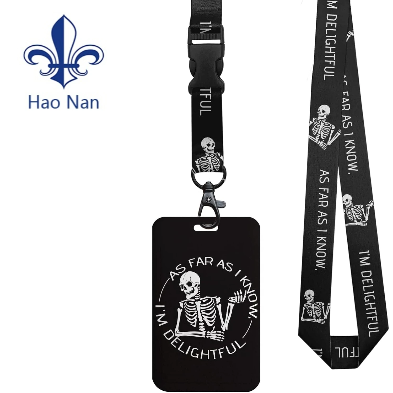 Custom Logo Lanyard Polyester Neck Strap Card Holder Promotional Lanyard With Plastic ID Card Badge Holder