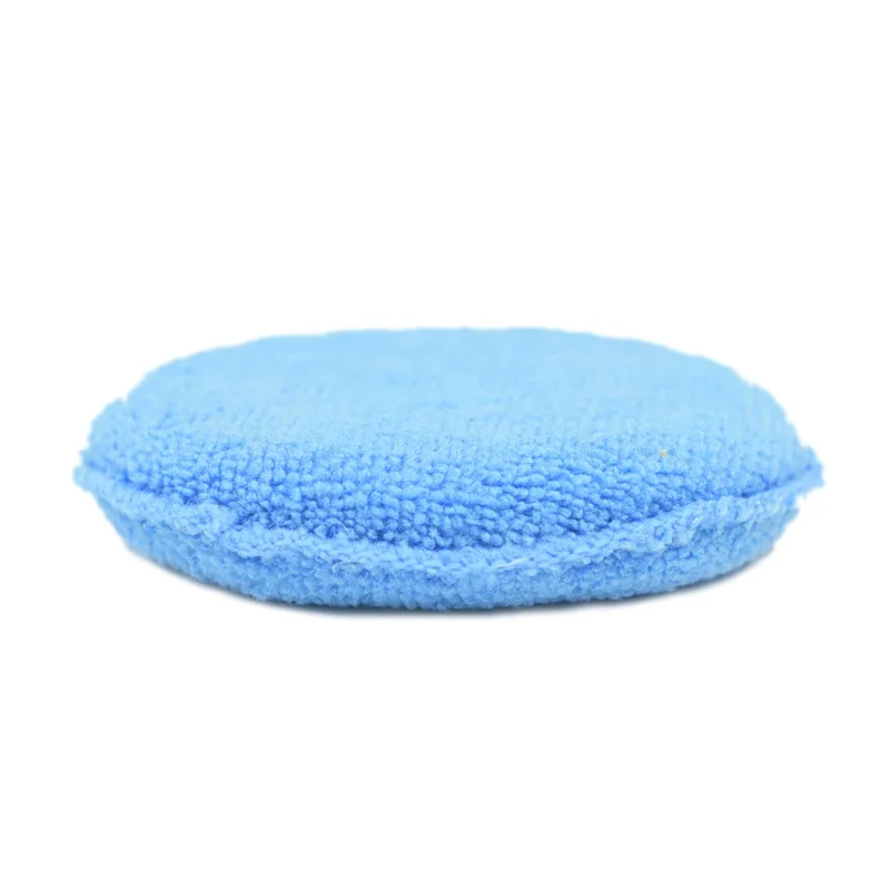 Wholesale 5 inch Sponge Car Cleaning Ultra Gentle Microfiber Car Wax Applicator Pads Buffing Pads
