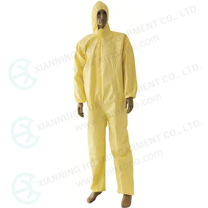 Customized High Quality Type 5B/6B Microporous EN14126 Anti-static Waterproof Disposable Protective Coverall biosecurity suit