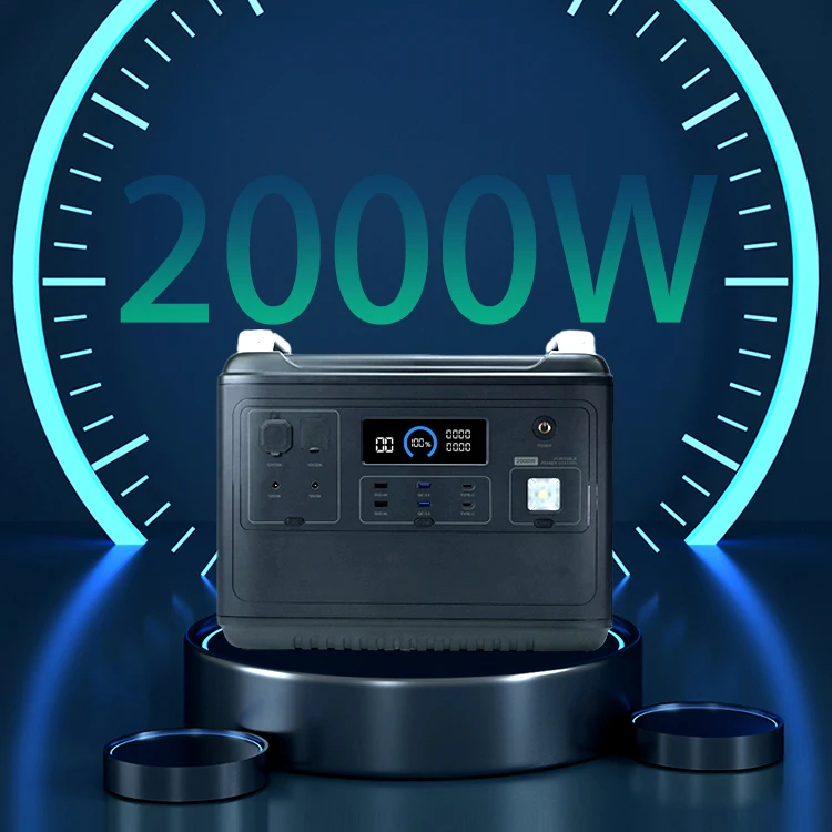 EU Stock 2000W Large Capacity Portable Power Station Emergency for Outdoor Camping