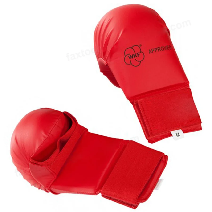 WKF approved Training Martial Arts hand protector Leather Karate Gloves